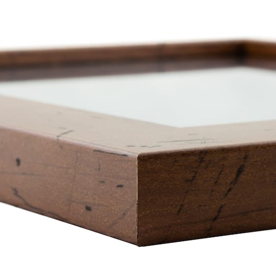 Craig Frames Bauhaus 125 Dark Walnut Picture Frame with Mat